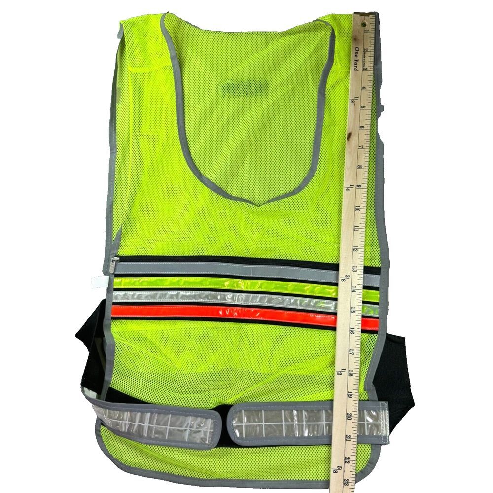 Sportline Reflective Safety Vest Run Walk Unisex OSFA Yellow‎ Neon Jog Security